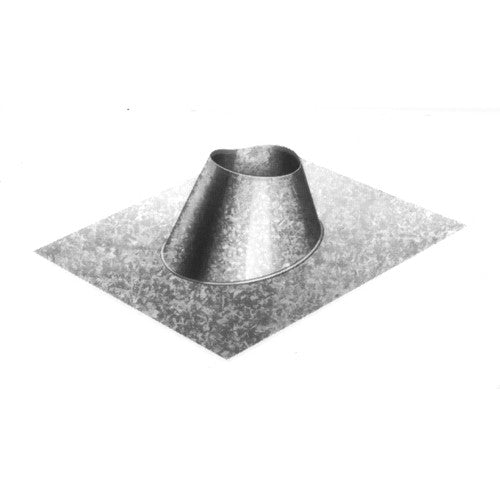 Metal-Fab - Type B Gas Vent Round Roof Pitched Flashing 3" Dia. to 12" Dia.
